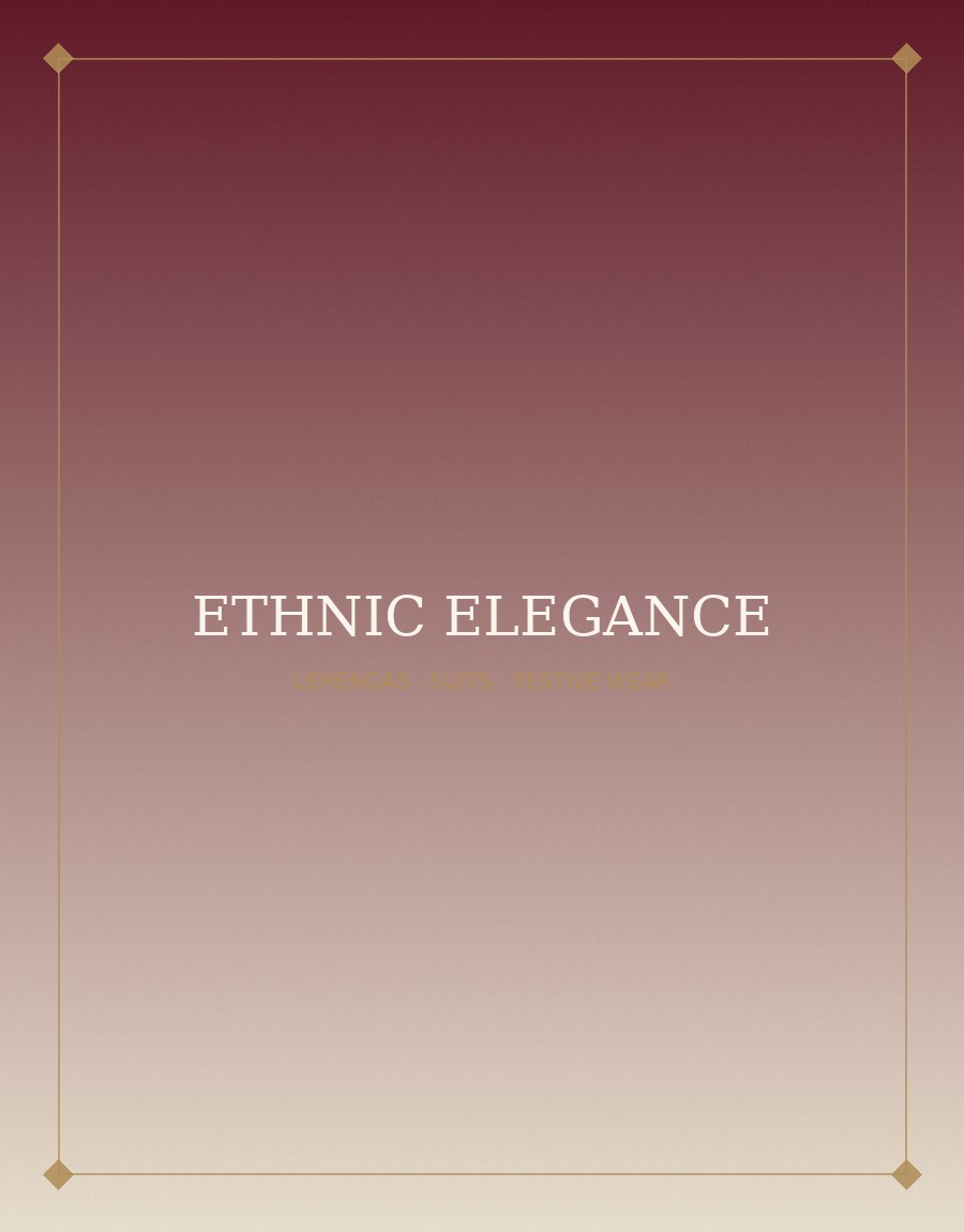 Ethnic Elegance collection — lehengas, suits and festive wear