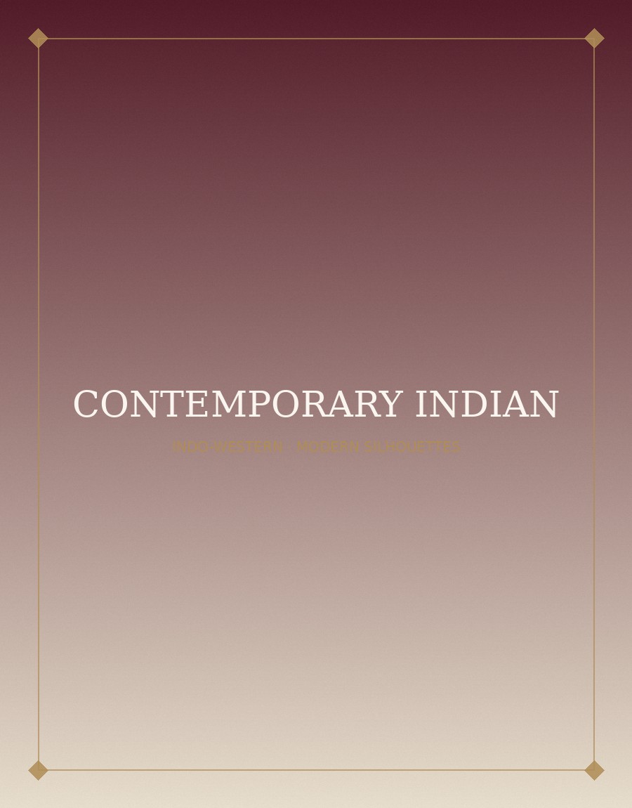Contemporary Indian collection — Indo-Western and modern silhouettes